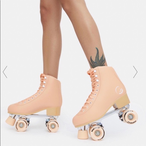 Dolls Kill Shoes - Retro Peach Rollerskates